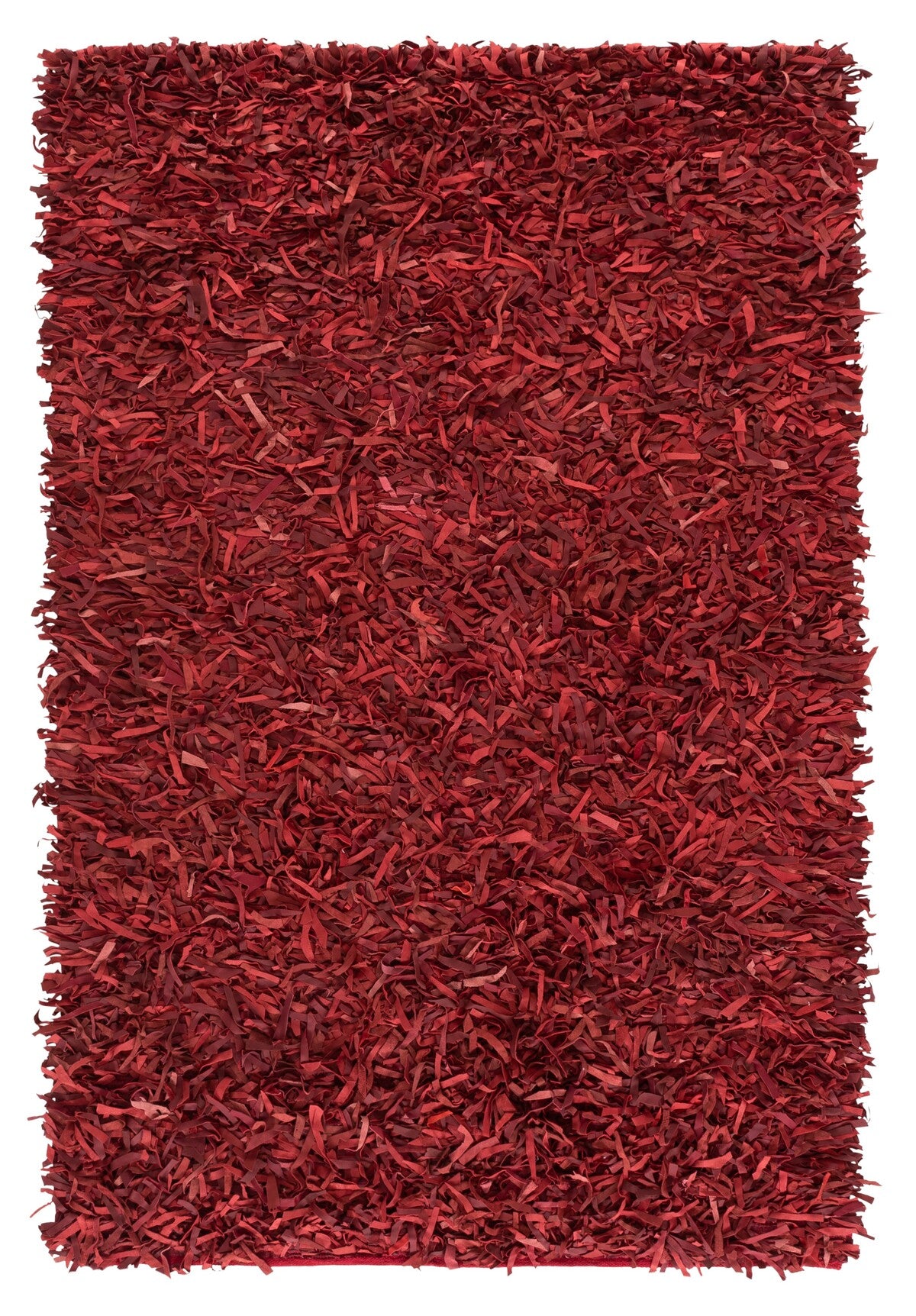 safavieh clearance leather shag lsg601d red rug