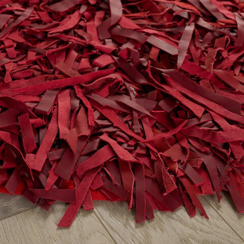 safavieh clearance leather shag lsg601d red rug