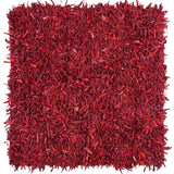 safavieh clearance leather shag lsg601d red rug