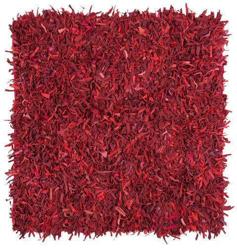 safavieh clearance leather shag lsg601d red rug