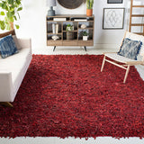 safavieh clearance leather shag lsg601d red rug