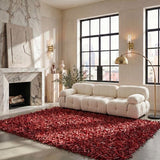 safavieh clearance leather shag lsg601d red rug