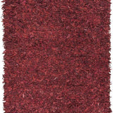 safavieh clearance leather shag lsg601d red rug