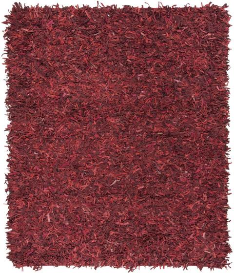 safavieh clearance leather shag lsg601d red rug