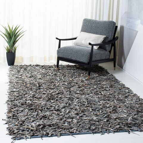 safavieh clearance leather shag lsg601g grey rug