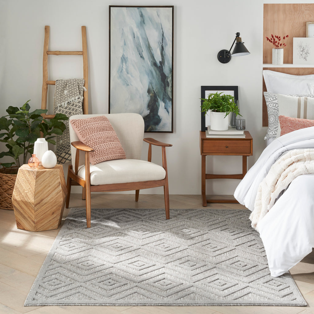 nourison versatile nrv01 silver grey rug