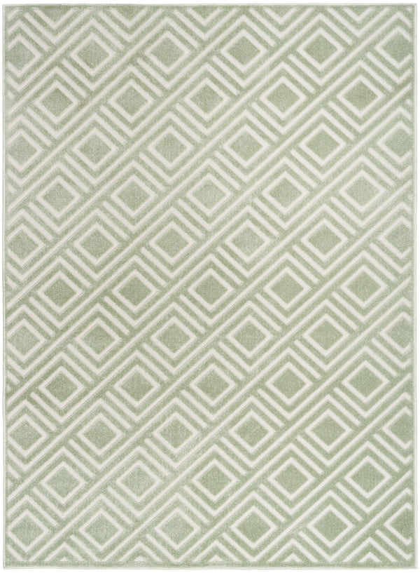nourison care free caf03 green rug