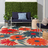 nourison aloha alh33 ivory multicolor rug
