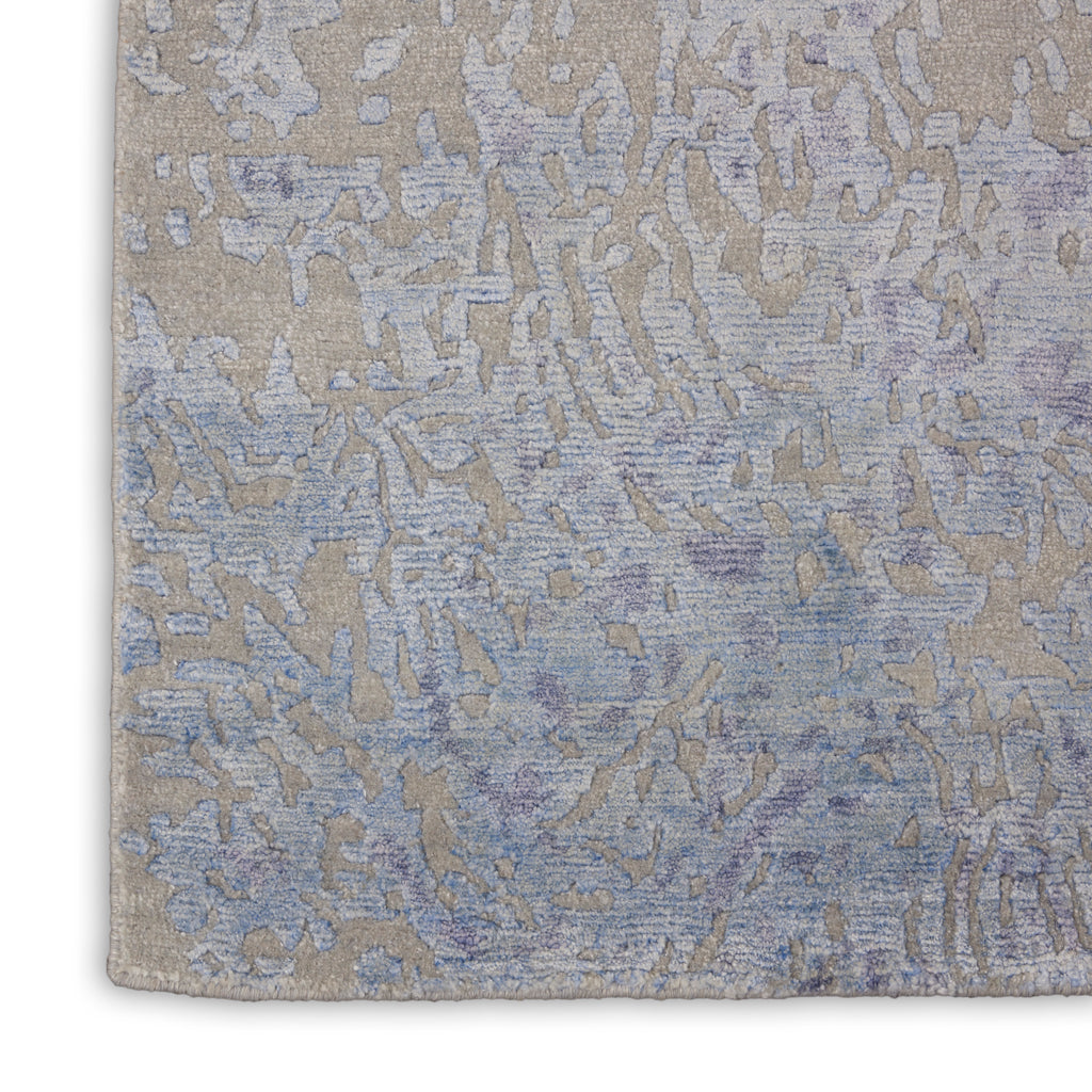 nourison silk shadows sha18 grey blue rug