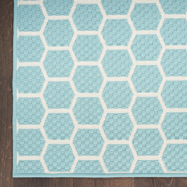 nourison twist reversible tws01 aqua rug
