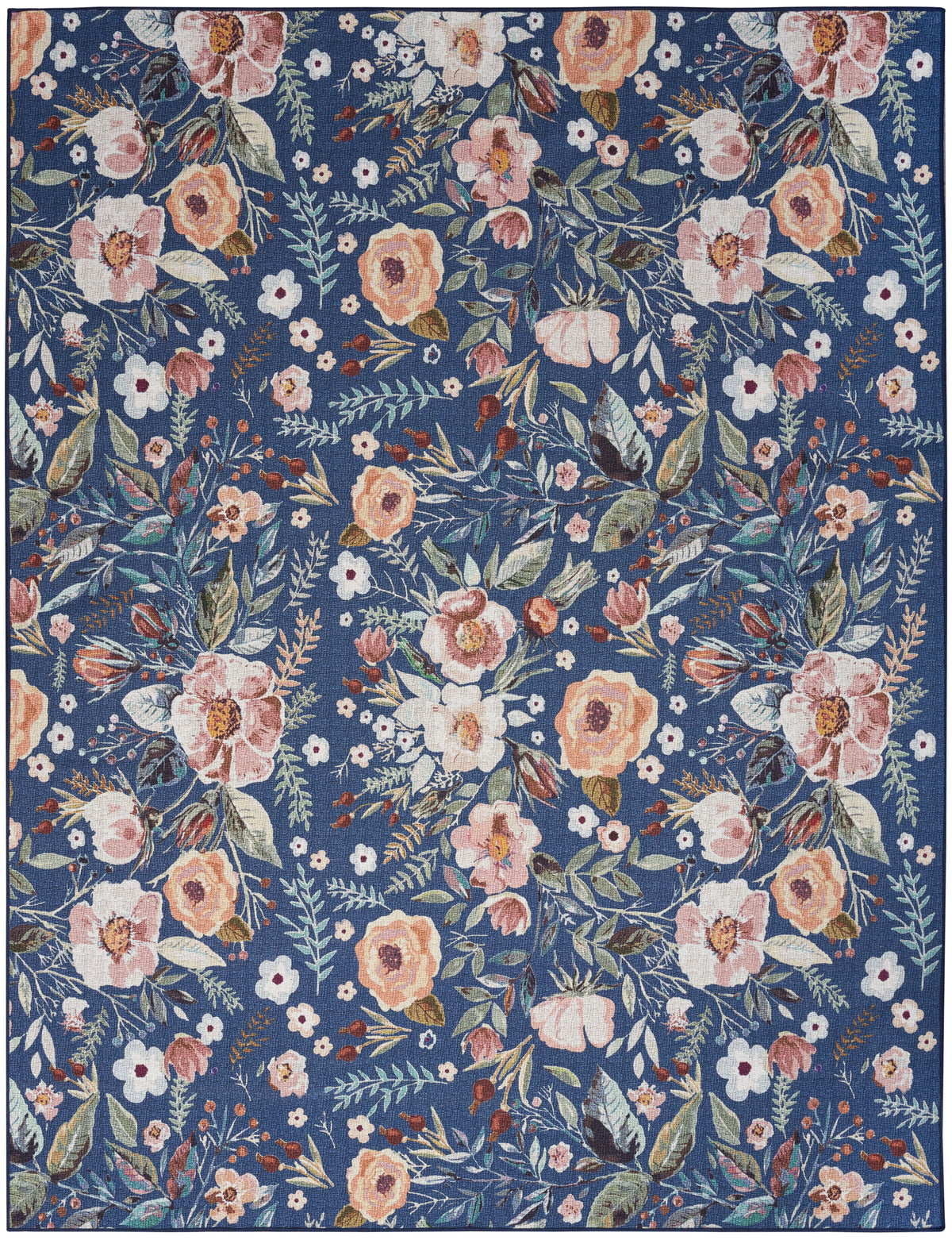 nourison nourison washables nwb01 navy multicolor rug