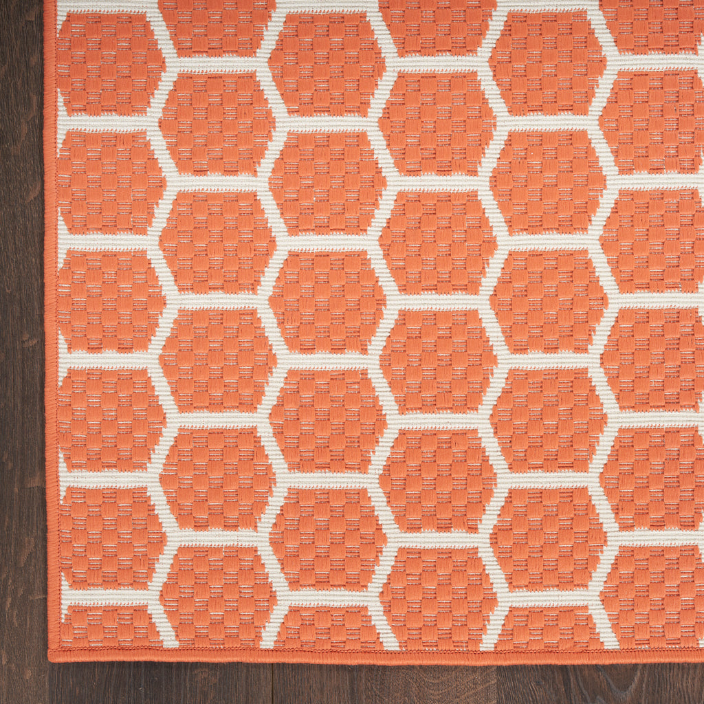 nourison twist reversible tws01 coral rug