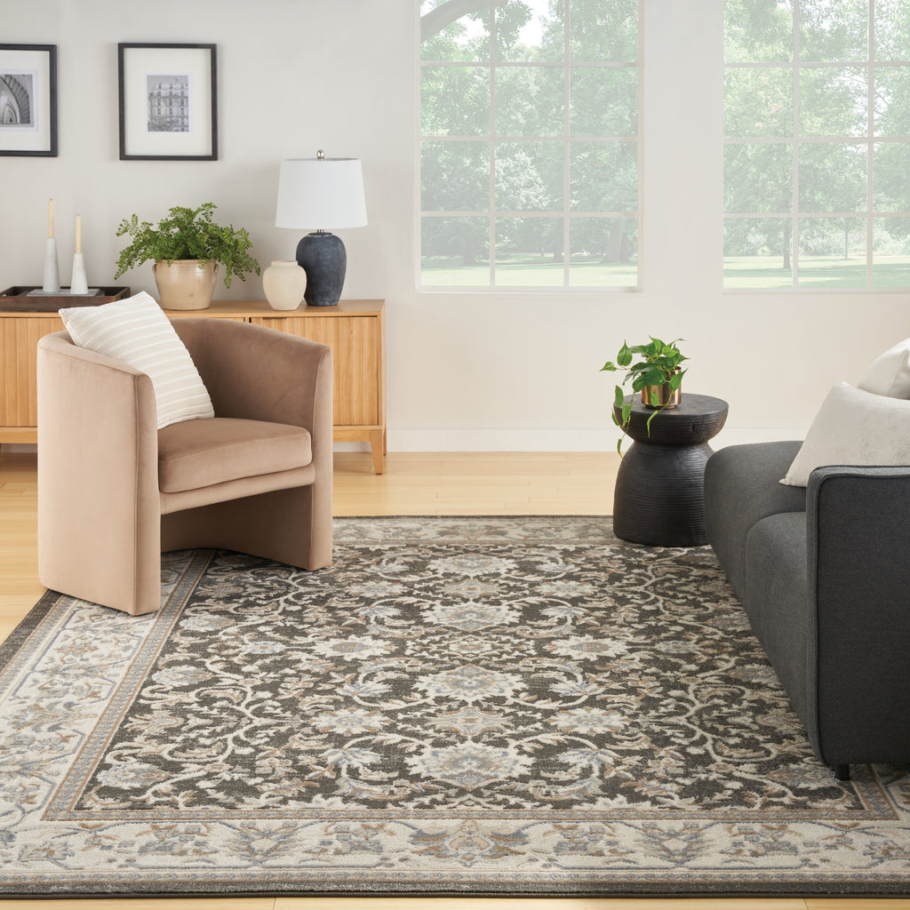 nourison serenity home srh02 ivory grey blue rug