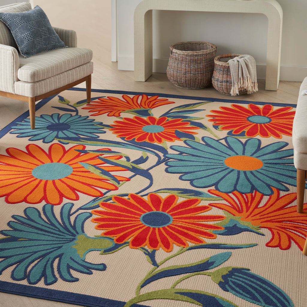 nourison aloha alh33 multicolor rug