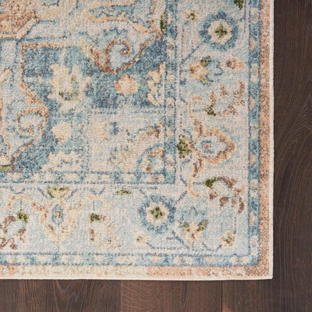nourison astra machine washable asw12 beige blue rug
