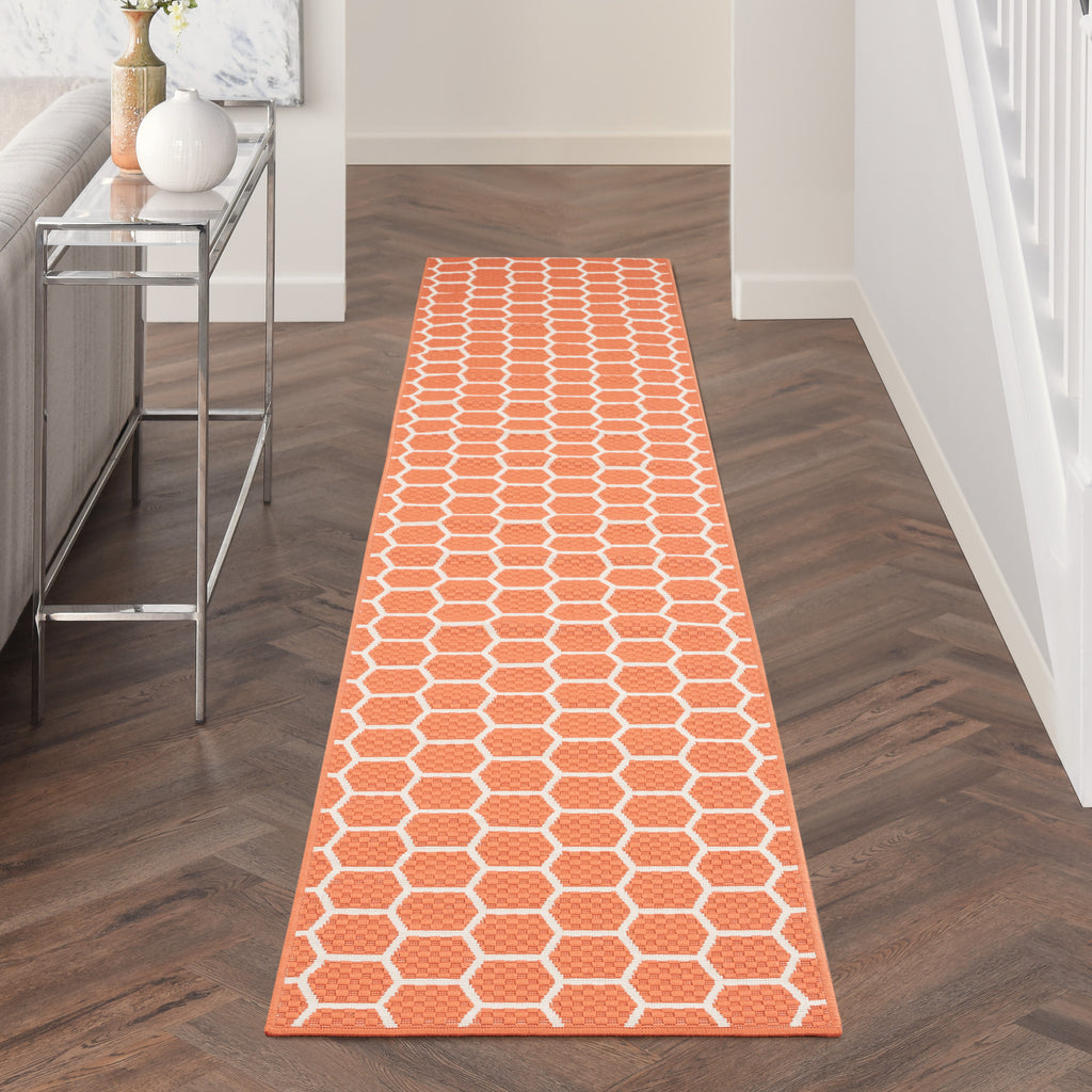 nourison twist reversible tws01 coral rug