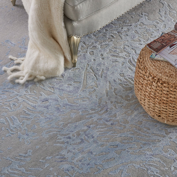 nourison silk shadows sha18 grey blue rug
