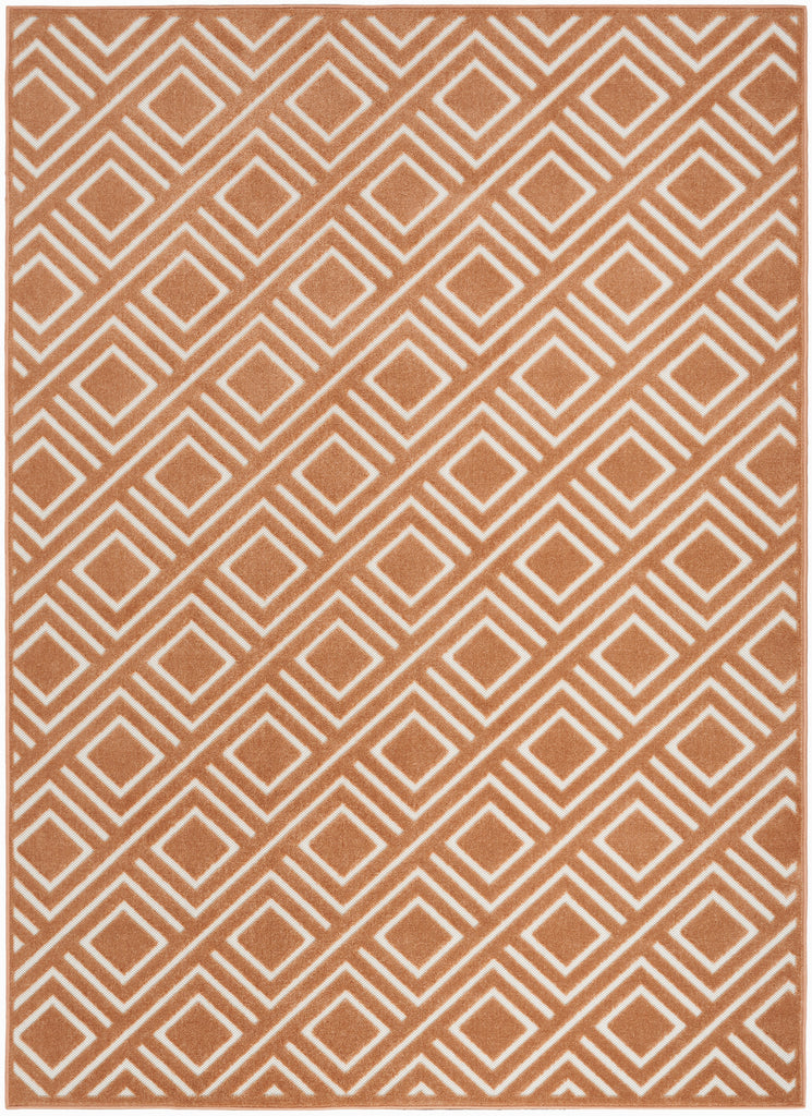 nourison care free caf03 copper rug
