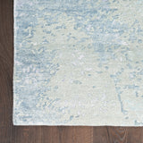nourison silk shadows sha22 blue green rug