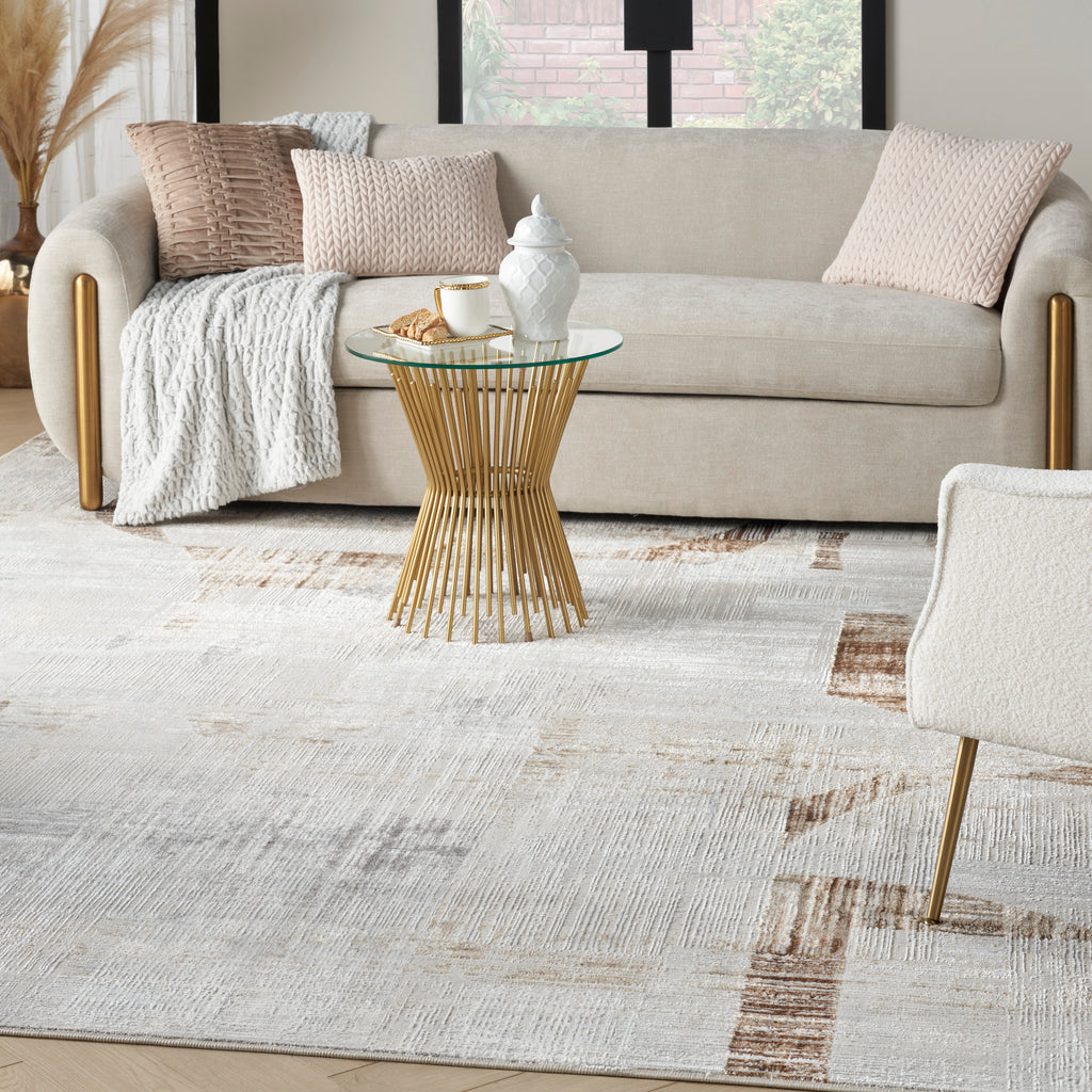 nourison iliana ili04 grey rug