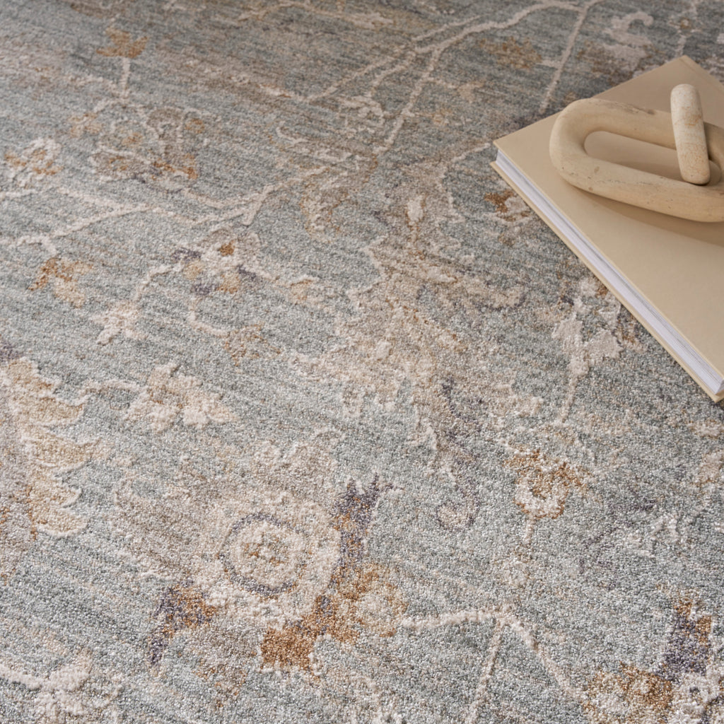 nourison infinite ift01 blue ivory rug
