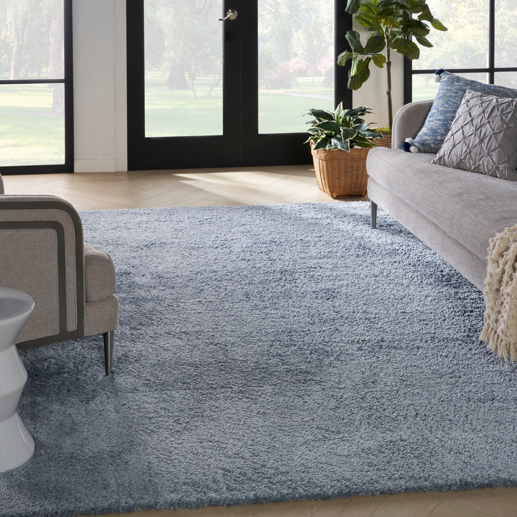 nourison dreamy shag drs05 light blue rug