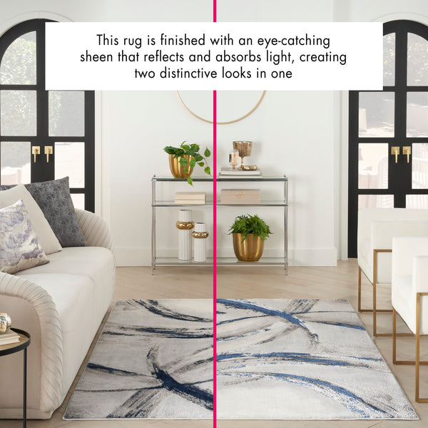 nourison brushstrokes bsk02 grey navy rug
