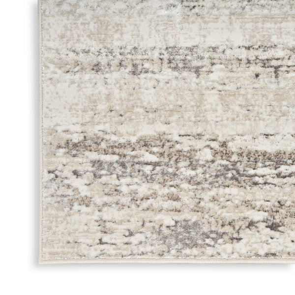 nourison glitz glz10 cream grey rug