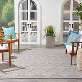 nourison easy care nes01 silver grey rug