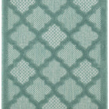 nourison easy care nes01 aqua teal rug