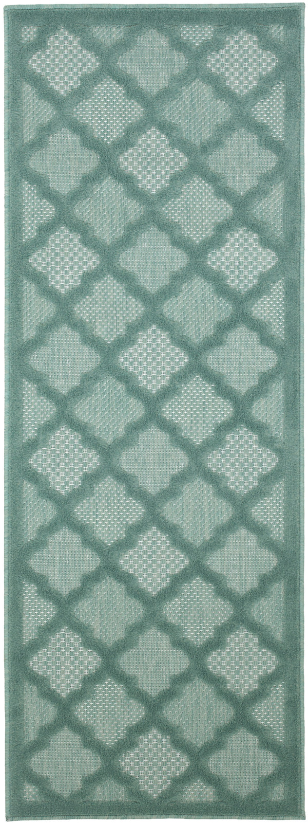 nourison easy care nes01 aqua teal rug