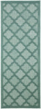 nourison easy care nes01 aqua teal rug