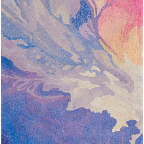 nourison prismatic prs37 blue multicolor rug