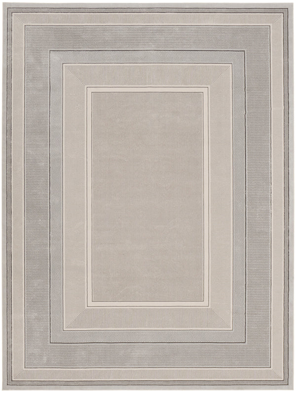 nourison glitz glz07 silver rug