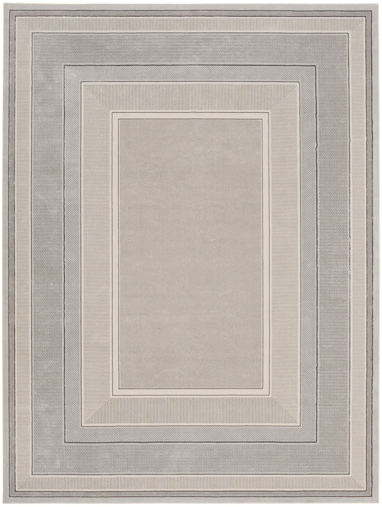 nourison glitz glz07 silver rug