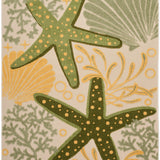 nourison aloha alh24 green yellow rug