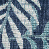 nourison garden oasis goa01 navy rug