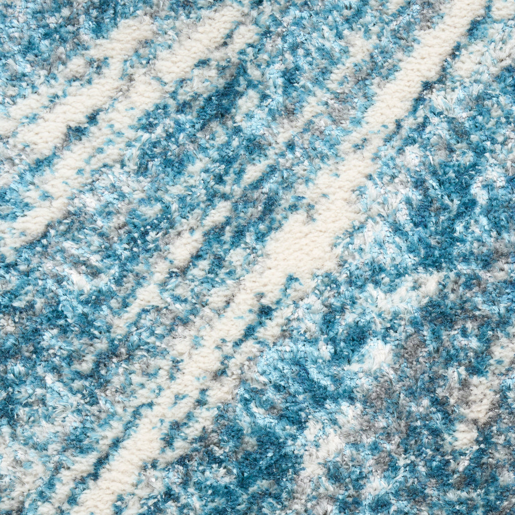nourison ambiance ami01 blue silver rug