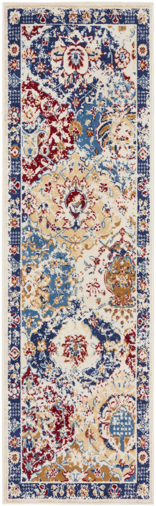 nourison grafix grf31 blue multicolor rug