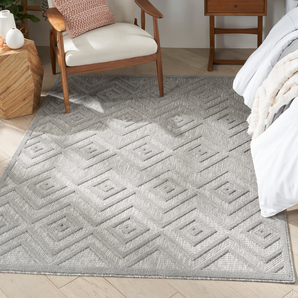 nourison versatile nrv01 silver grey rug