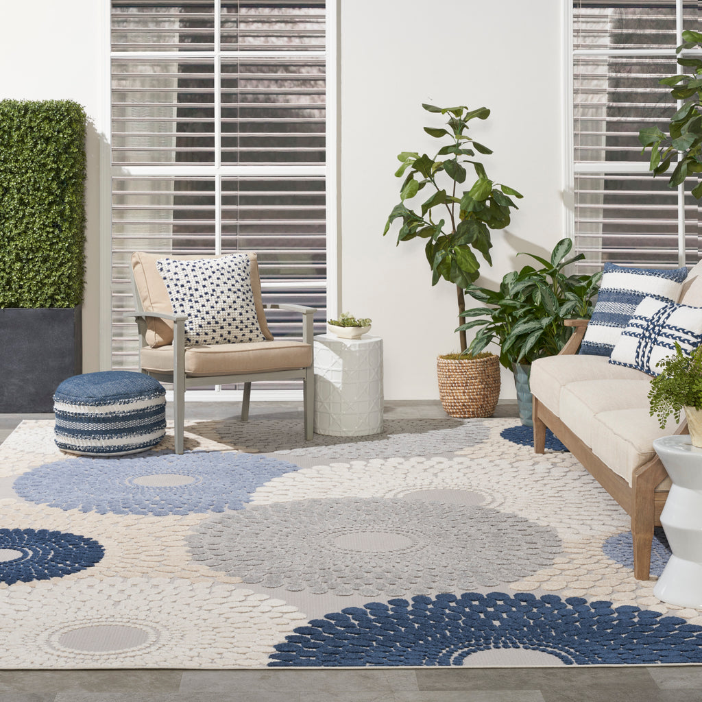 nourison aloha alh29 blue grey rug