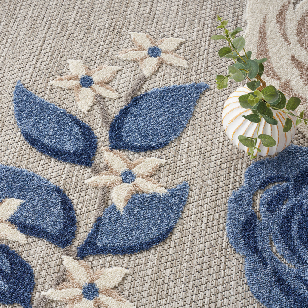 nourison aloha alh32 blue grey rug