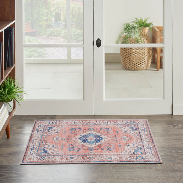 nourison fulton ful11 coral rug