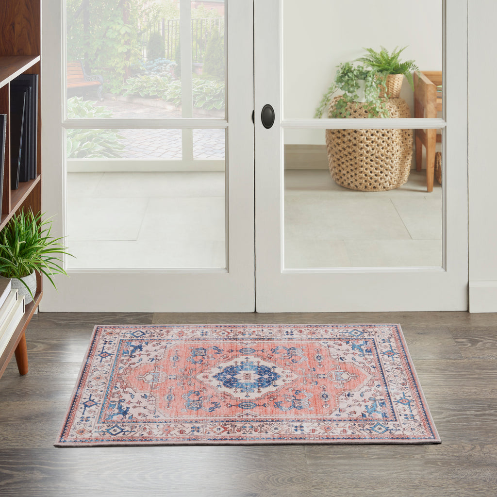 nourison fulton ful11 coral rug