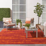 nourison nourison essentials nre03 red rug