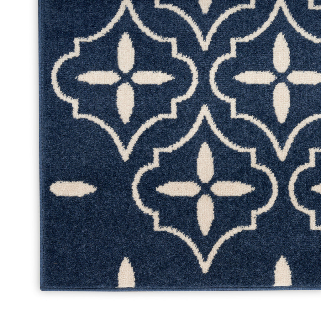 nourison nourison essentials nre04 navy ivory rug