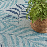 nourison garden oasis goa01 blue rug