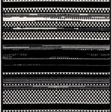 nourison grafix grf41 black white rug