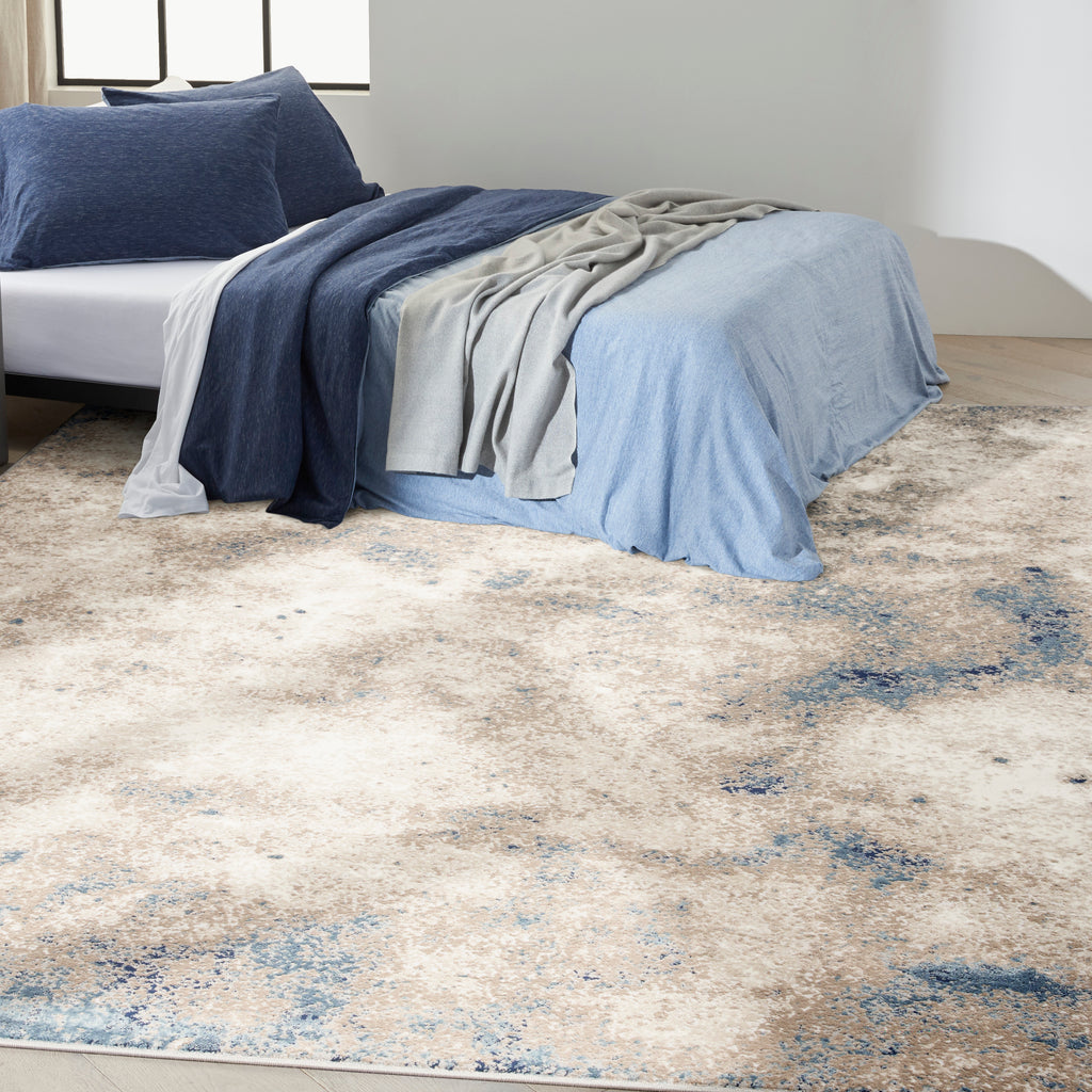 nourison ck022 infinity ifn05 ivory grey blue rug