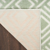 nourison care free caf03 green rug
